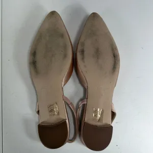 J.Crew 8.5 Blossom Slingback Flats Satin Rose Gold Crystal Embellished Shoes thumbnail 11