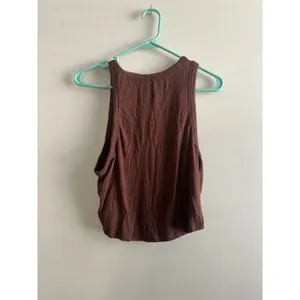 Lululemon Hold Tight Tank Top Java Brown Size 14 Ribbed Cropped - Java thumbnail 4