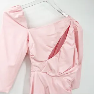 Atoir Perfect Places Cut‎ Out Asymmetrical Neck Mini Dress 2 Pink Coquette thumbnail 5