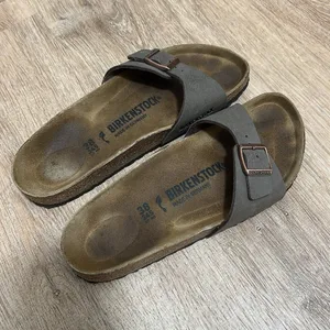BIRKENSTOCK | Madrid Birkibuc Sandals in‎ Mocha thumbnail 5