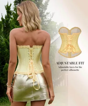 Corset Top-Yellow Iris-Small thumbnail 2