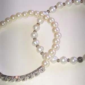 Faux Pearl and Rhinestone Stretch Bracelet Set thumbnail 6