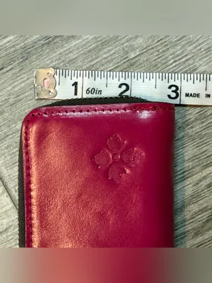 Patricia Nash Abri Small Leather Card Key Chain Zip Wallet Pink thumbnail 6