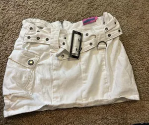 White mini skirt thumbnail 2