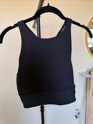 Lululemon High Neck Energy Bra Long Line Ribbed size 10 thumbnail 5