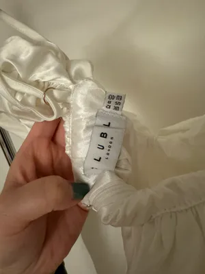 Club L Off The Shoulder White Gown thumbnail 5