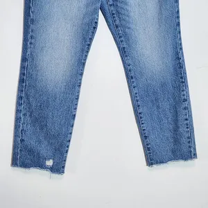 Good American Cropped Straight Leg Jeans Size 4 Good American Distressed Denim thumbnail 4
