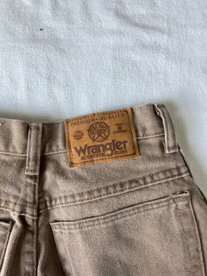 Misses Wrangler High Waisted Brown Denim Pants - Size 6 thumbnail 5