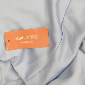 NWT State Of Day 2-Pc. Silk Touch Short Sleeve Pajama Set Eventide Blue XL thumbnail 7