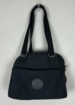 Kipling Shoulder Bag Black‎ Nylon Travel Double Strap Lightweight Solid Medium thumbnail 1