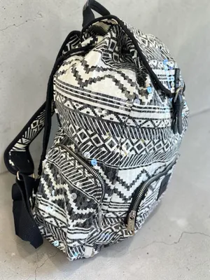 Victoria's Secret PINK Bling Sequin Aztec Backpack in black and white thumbnail 6
