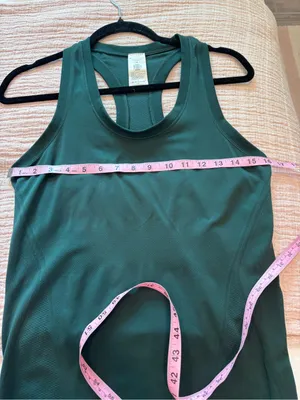 Athleta Forest Green Racerback Tank Top size Medium thumbnail 8