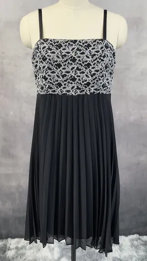 RM Richards Cocktail Dress Size‎ 16 Pleated Party Glam Elegant Old Hollywood thumbnail 1