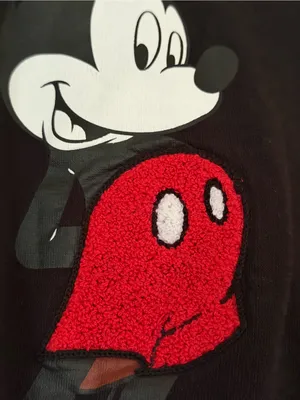 Disney Mickey Mouse Fleece Shirt Logo Hooded Hoodie thumbnail 5