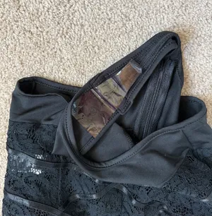 NWOT Missguided Harness Black Lace Cami Bodysuit. Size 2 thumbnail 6