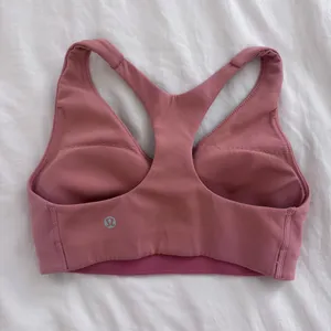 Lululemon In Alignment Racerback Sports Bra - Pink Savannah, Size 4 thumbnail 2