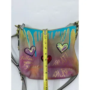 KATE Spade Customized Graffiti Blue Purple Yellow thumbnail 5