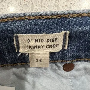 Madewell Size 26 Jeans 9" Mid Rise Skinny Crop Button Front Tencel Denim Edition thumbnail 8