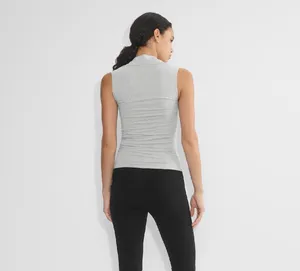 NWOT Aritzia Casual Contour Flourish Top in Heather Crome thumbnail 4
