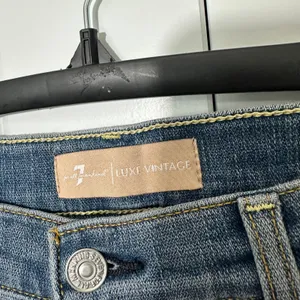 7 For All Mankind Josefina Jeans Womens 27 Blue Luxe Vintage Skinny Boyfriend thumbnail 2