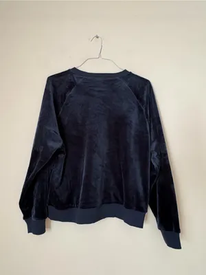 Splits59 Joy blue velour crewneck sweatshirt thumbnail 3