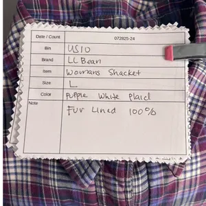 LL‎ Bean Shacket Blue Large thumbnail 10