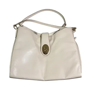 Coach Leather Shoulder Bag Classic Elegant Cream Medium thumbnail 1
