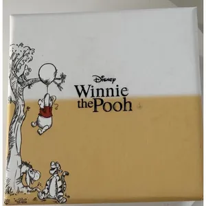 Disney Winnie the Pooh Gold Plated Necklace Red‎ Crystal Balloon Pendant NIB thumbnail 3