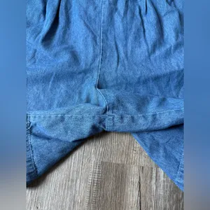 VTG Denim Beaded Blue High Waisted Women's Mom Shorts Hippie Boho Size L XL 32 thumbnail 4
