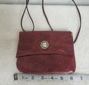Genuine Leather mini crossbody Brown thumbnail 1