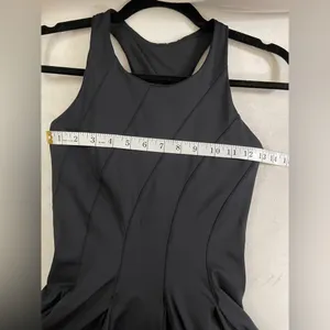 Lululemon Court Crush Tennis Dress Nulux in Black Size 0,2? thumbnail 8
