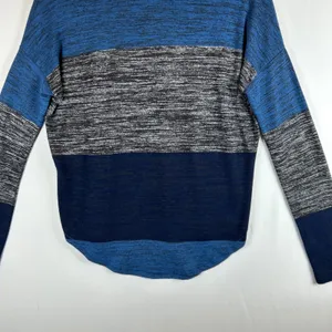 Rag & Bone Blue Gray Colorblock Knit‎ Sweater XS Long Sleeve Hudson Tee thumbnail 10