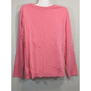 Lauren Ralph Lauren Pink Crew Neck Cotton Top Womens XL Coastal‎ grandma Barbie thumbnail 4