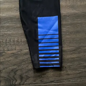 AIR FORCE Nike Leggings Womens Sz Large Black Blue Logo Air Force Falcons thumbnail 6