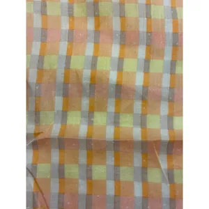 Christian Dior Orange Plaid Cotton Scarf Handkerchief 17" Neckerchief Vintage thumbnail 5