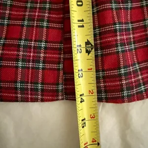 Lip‎ Service Size Large Hot Topic Red Tartan Plaid Skirt Y2K Goth Zippers Pleat thumbnail 9