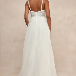 Lulu's White Wedding gown with Sweetheart Neckline thumbnail 3