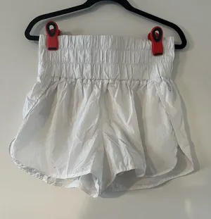 Free People Movement White High Rise Athletic Short Large Stretchy Loungewear thumbnail 1