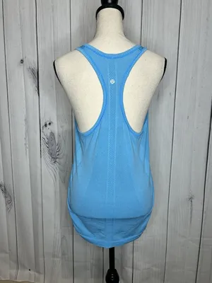 Lululemon Swiftly Tech Racerback Womens Sz 10 Brisk Blue Running Tank Top thumbnail 5