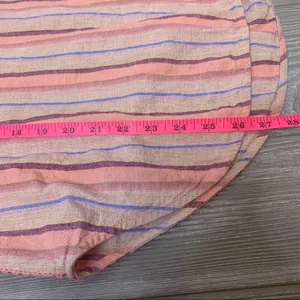 Anthropologie Maeve Lisa striped linen blend top‎ Sz S thumbnail 4
