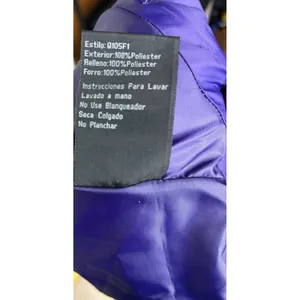 Coalition Purple Cropped Puffer Jacket M Statement Collar Designer Style Coat Size M thumbnail 8