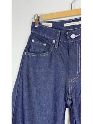Levi’s Premium Baggy Dad Barrel Jeans Women 25x32 Dark Wash NWT 100% Cotton thumbnail 8