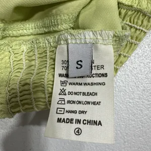 Women’s Cropped Tank Top Size S Boning Rushed Mesh Y2K Green Coquette Feminine thumbnail 5