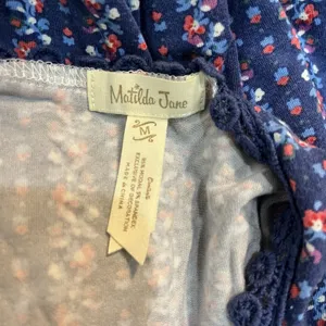 Matilda Jane Blue Floral Beyond The Horizon Racerback Tunic Tank Top Medium thumbnail 5
