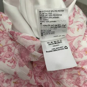 INC Babydoll Dress Size S Pink Floral Chiffon Coquette Feminine Romantic Sheer thumbnail 9
