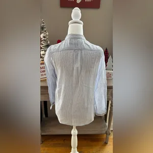 Zara Basic Popover Cotton Blouse thumbnail 4