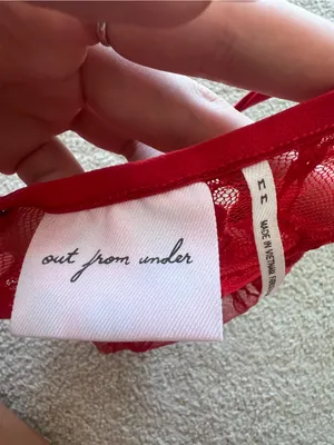 urban outfitters out from under red lace top thumbnail 2