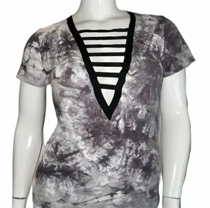 SheIn Ladder Neck Tie Dye Tee thumbnail 5