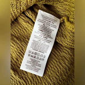 Free People Eazy Breezy Henley Lace Knit Thermal Long Sleeve Top S thumbnail 4