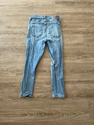Abercrombie Simone High Rise Ankle Jeans Womens 28 6 Light Wash Distressed Y2K thumbnail 9